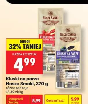 Kluski na parze z nadzieniem truskawkowym Nasze Smaki