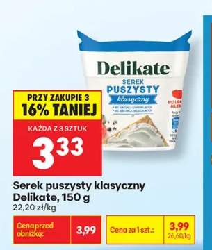 Serek puszysty klasyczny Delikate