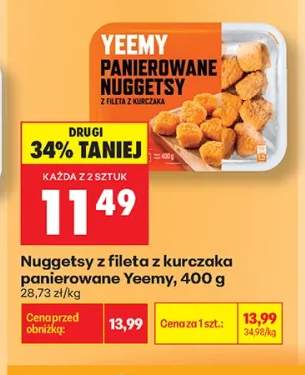 Nuggetsy z fileta z kurczaka panierowane Yeemy