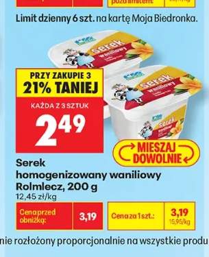 Serek homogenizowany waniliowy Rolmlecz
