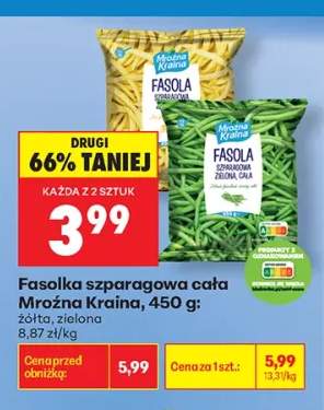 Fasolka szparagowa cała żółta Mroźna Kraina