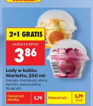 Lody w kubku Marletto Mango-Marakuja 250 ml