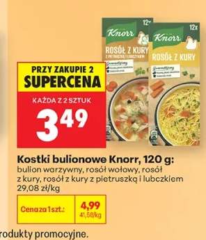 Kostki bulionowe Knorr rosół z kury z pietruszką i lubczykiem