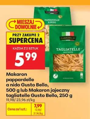 Makaron pappardelle a nido Gusto Bello