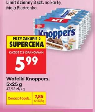 Wafelki Knoppers 5-pak