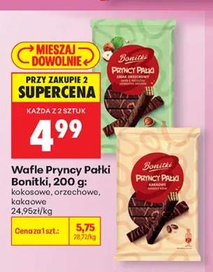 Wafle Pryncy Pałki kakaowe Bonitki