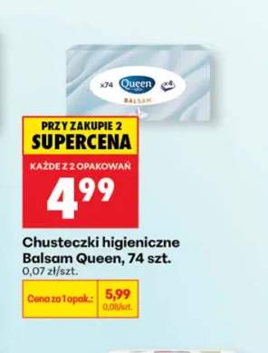 Chusteczki higieniczne Balsam Queen