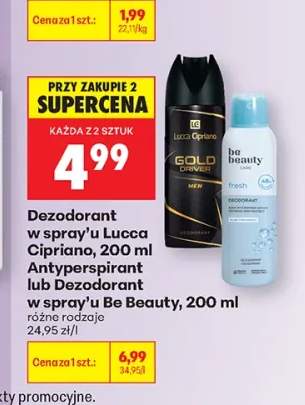 Antyperspirant w spray'u Be Beauty