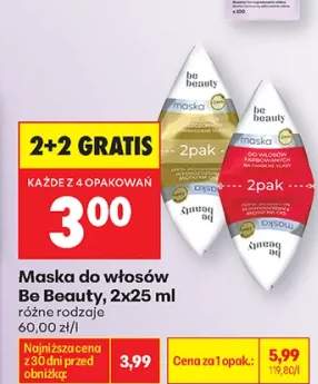 Maska do włosów Be Beauty 2-pak 25 ml