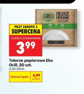 Talerze papierowe Eko Grill