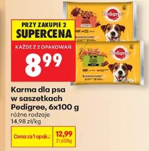 Karma dla psa w saszetkach Pedigree w galaretce 6-pak 100 g