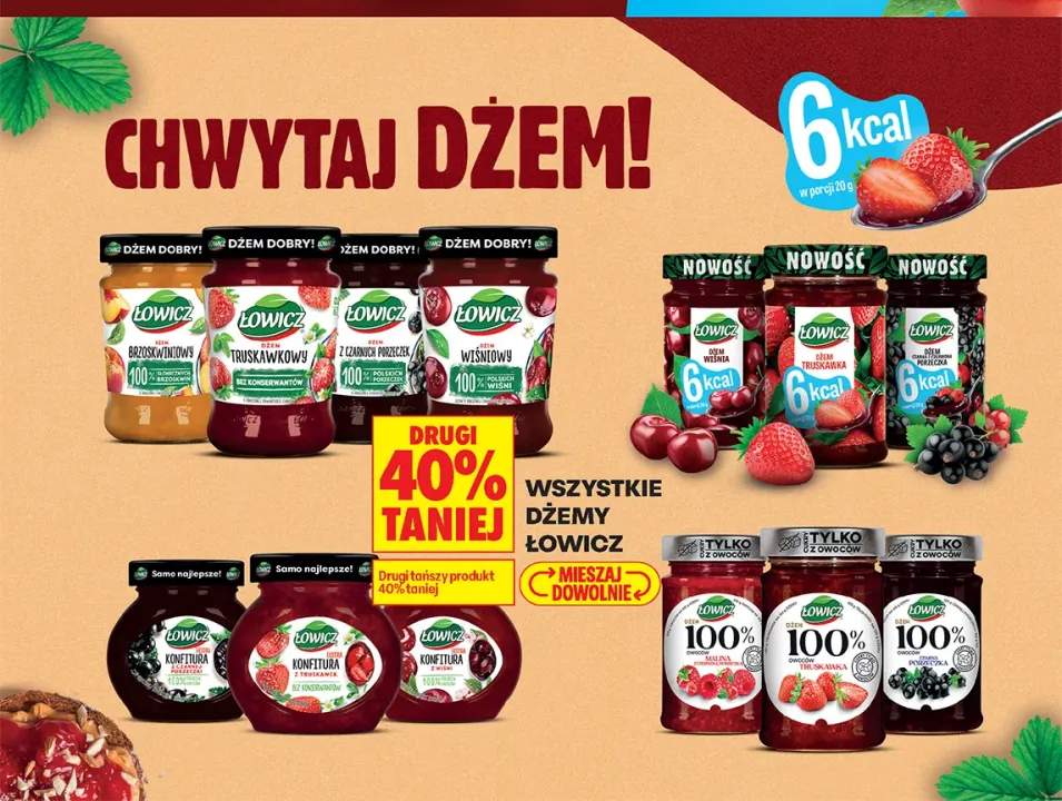 Dżem Łowicz 6 kcal