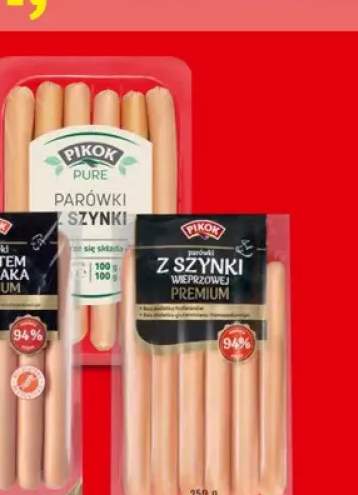 parówki z szynki
