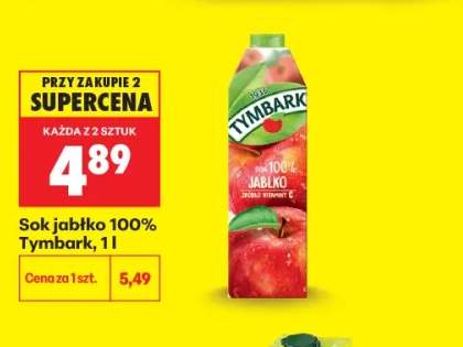 Sok jabłko 100% Tymbark