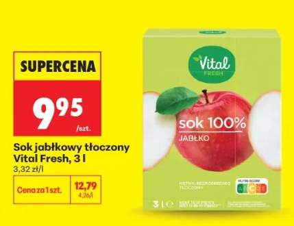 Sok jabłkowy tłoczony Vital Fresh