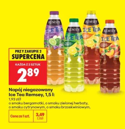 Napój niegazowany Ice Tea Remsey o smaku zielonej herbaty