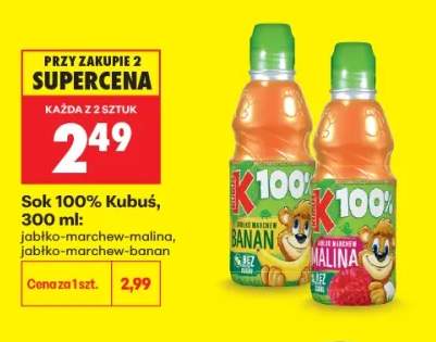 Sok 100% Kubuś jabłko-marchew-banan