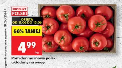 Pomidor malinowy polski układany na wagę