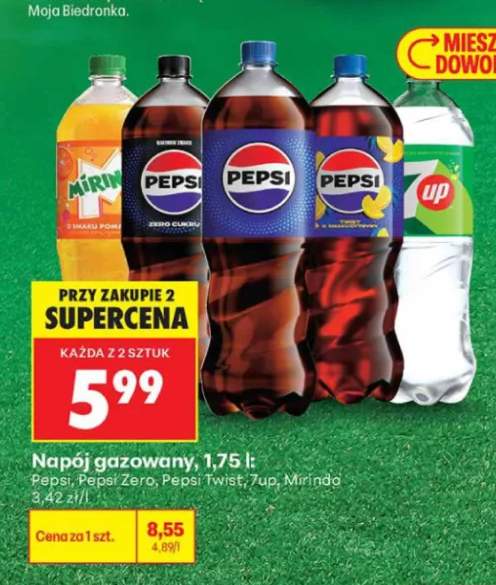 Napój gazowany Pepsi +4 warianty