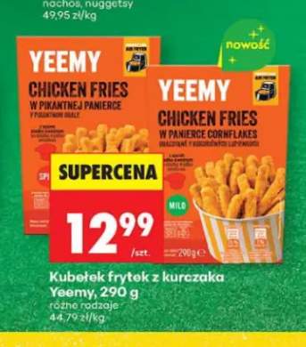 Kubełek frytek z kurczaka Yeemy w pikantnej panierce +1 wariant
