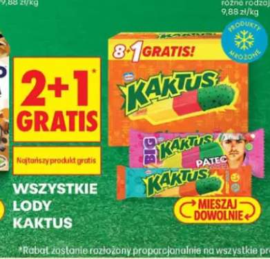 Lody Kaktus 9-pak +2 warianty