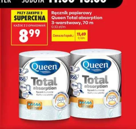 Ręcznik papierowy Queen Total Absorption 3-warstwowy