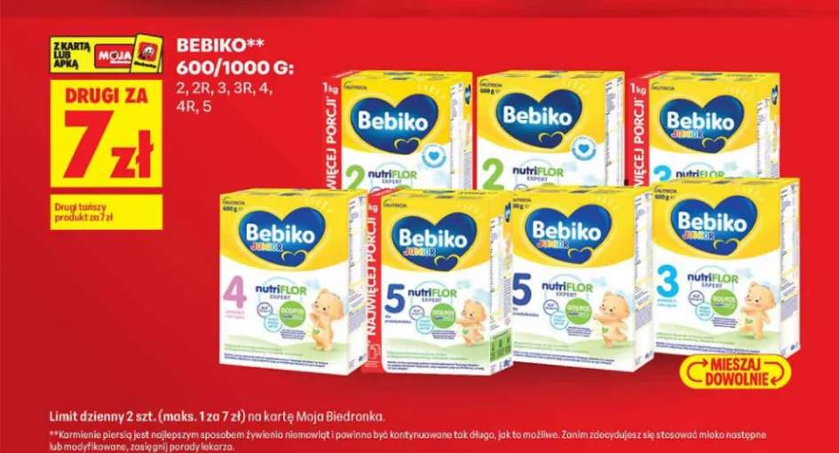Mleko modyfikowane Bebiko 2 +6 wariantów