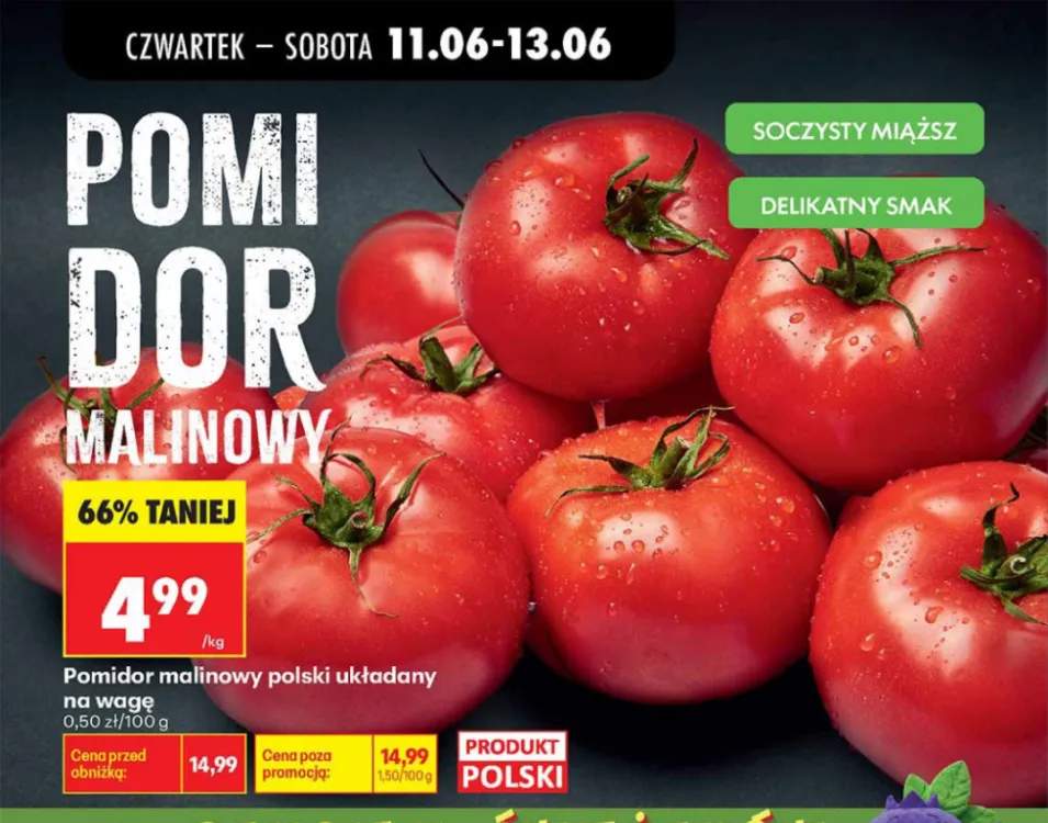 Pomidor malinowy polski układany