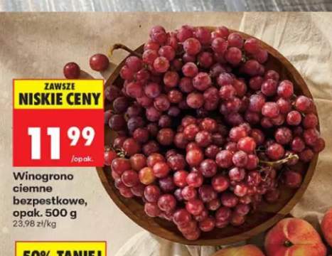 Winogrono ciemne bezpestkowe