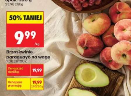 Brzoskwinie paraguayo na wagę