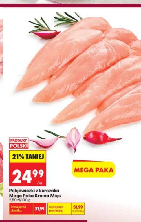Polędwiczki z kurczaka Mega Paka Kraina Mięs