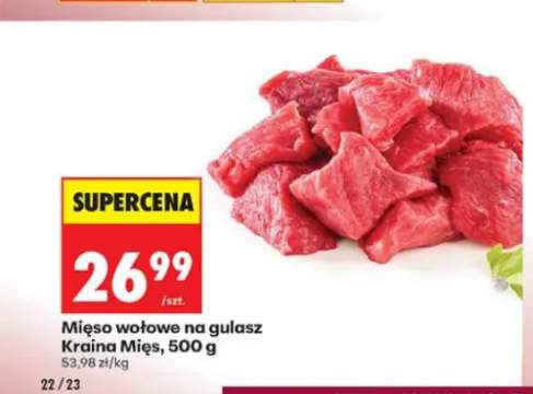 Mięso wołowe na gulasz Kraina Mięs