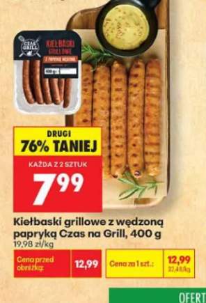 Kiełbaski grillowe z wędzoną papryką Czas na Grill