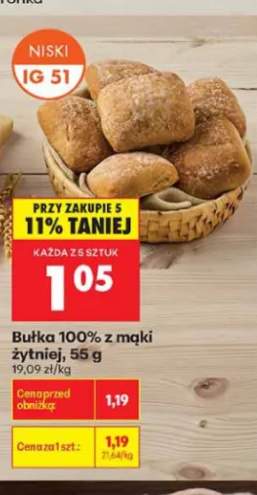 Bułka 100% z mąki żytniej