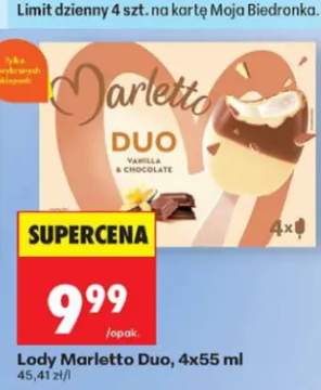 Lody Marletto Duo 4-pak 55 ml