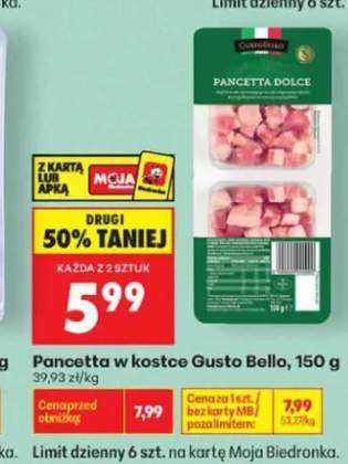 Pancetta w kostce Gusto Bello