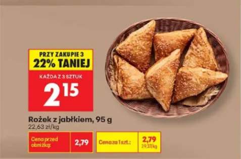 Rożek z jabłkiem