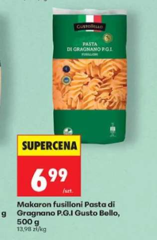 Makaron fusilloni Pasta di Gragnano P.G.I. Gusto Bello