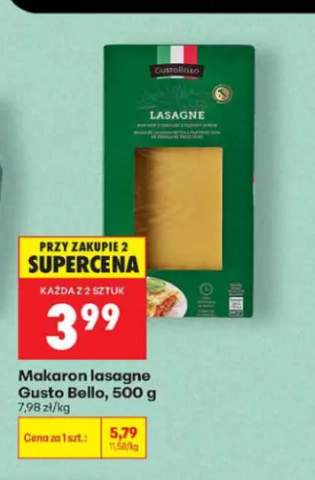 Makaron lasagne Gusto Bello