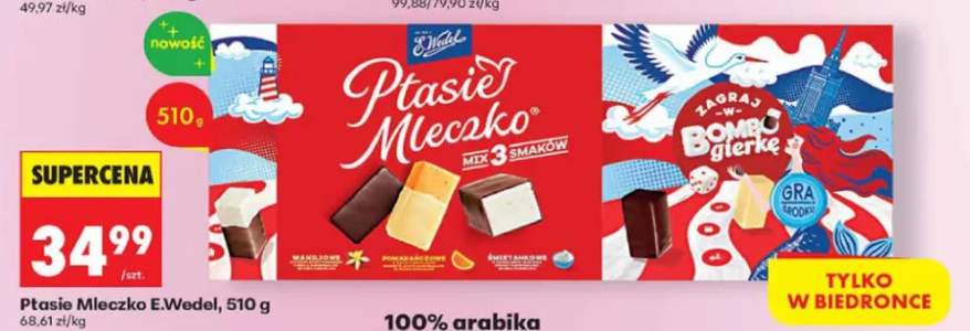 Ptasie Mleczko Mix 3 Smaków E.Wedel