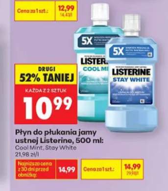 Płyn do płukania jamy ustnej Listerine Cool Mint +1 wariant