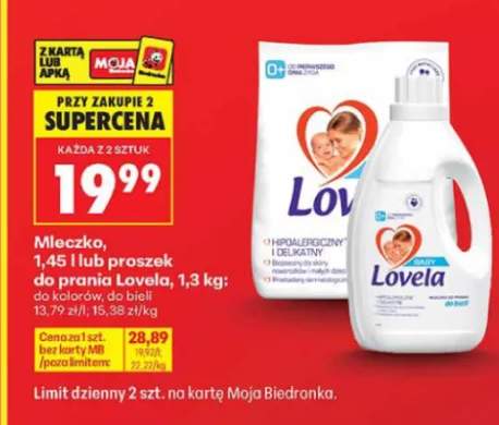 Mleczko do prania Lovela Baby +1 wariant