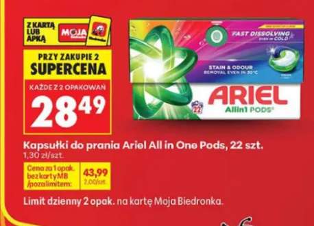 Kapsułki do prania Ariel All in One Pods 22-pak