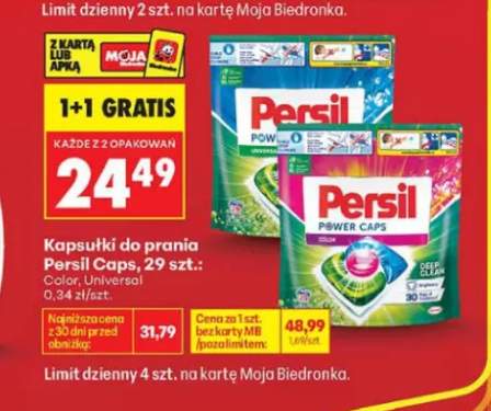 Kapsułki do prania Persil Power Caps Color +1 wariant