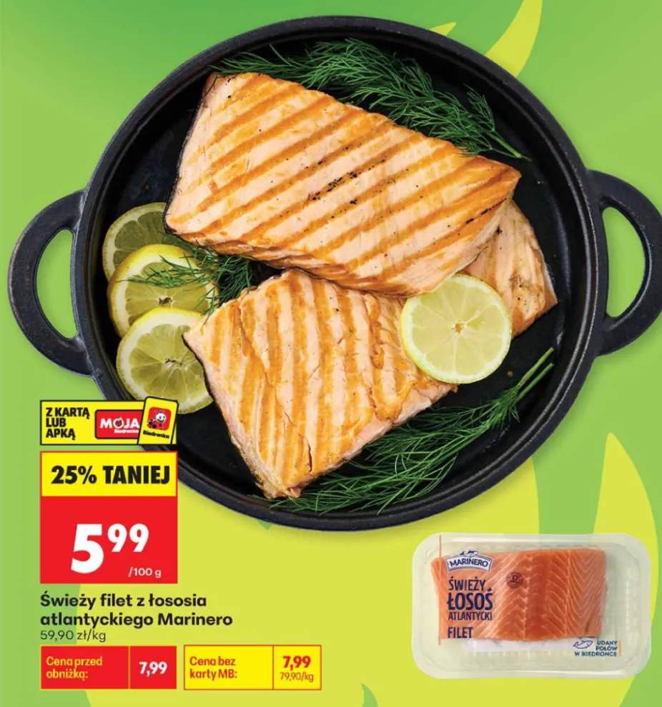 Świeży filet z łososia atlantyckiego Marinero