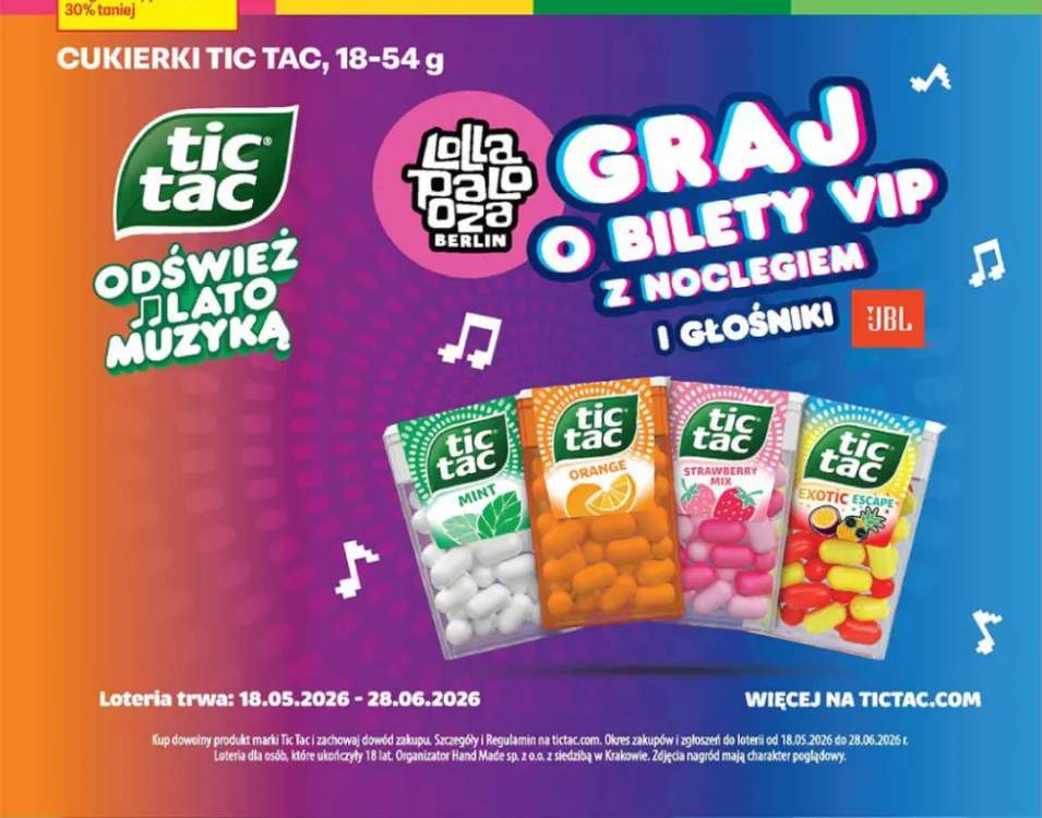 Cukierki Tic Tac Mint +3 warianty