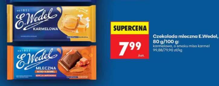 Czekolada karmelowa E.Wedel +1 wariant
