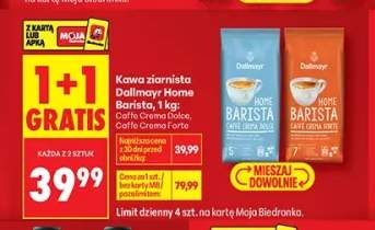 Kawa ziarnista Dallmayr Home Barista Caffe Crema Dolce +1 wariant