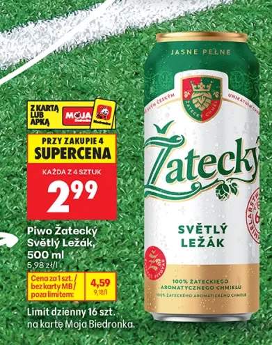 Piwo Žatecký Světlý Ležák