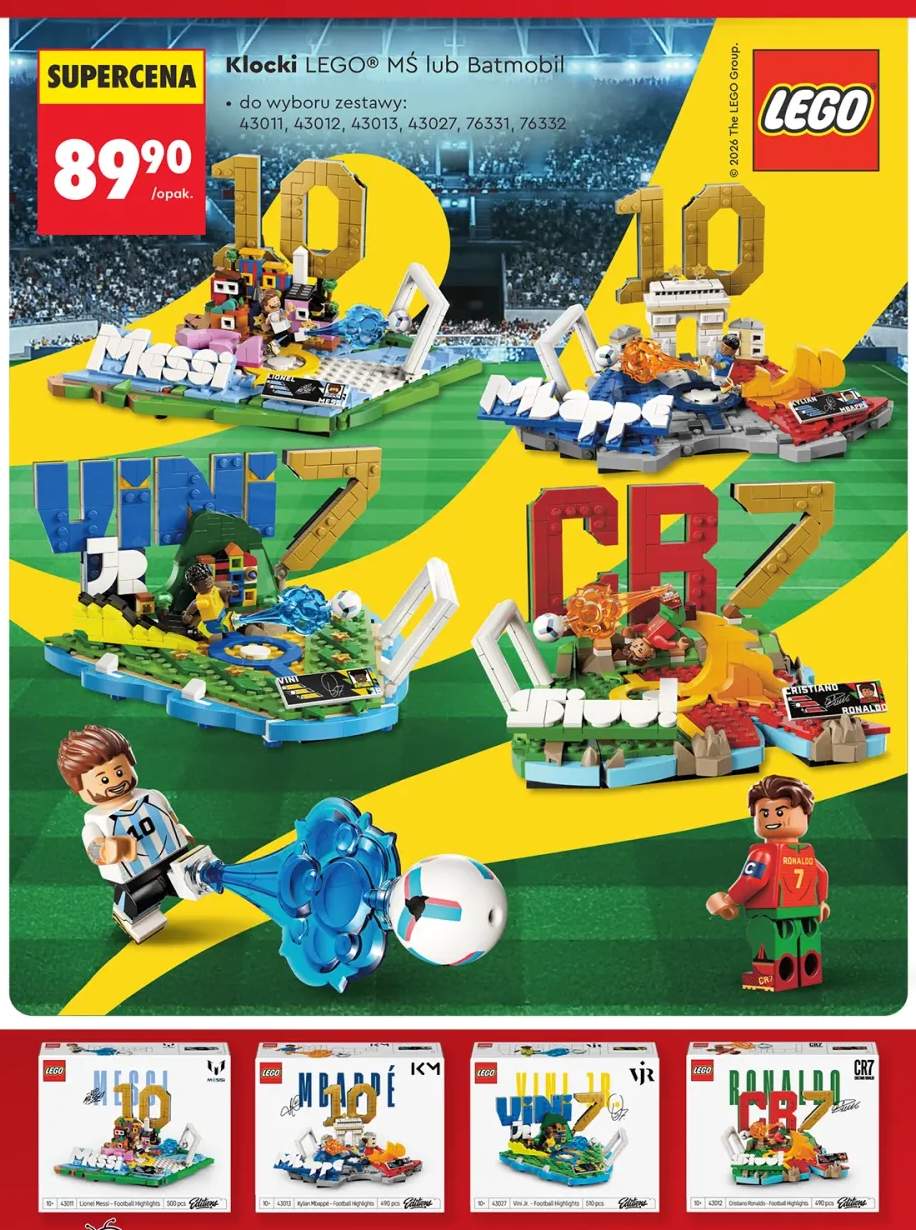 Klocki LEGO Lionel Messi Football Highlights 43011 +3 warianty